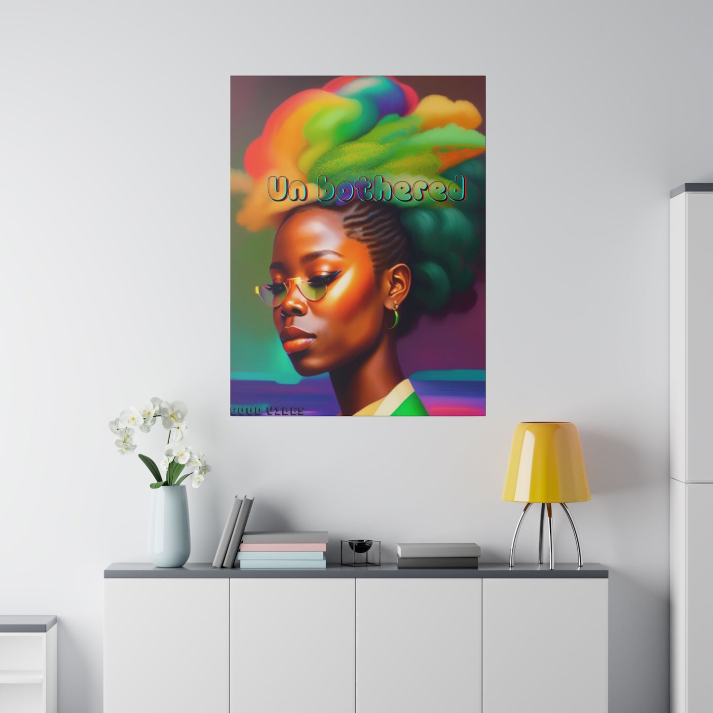 Unbothered Black Girl magic Matte Canvas, Stretched