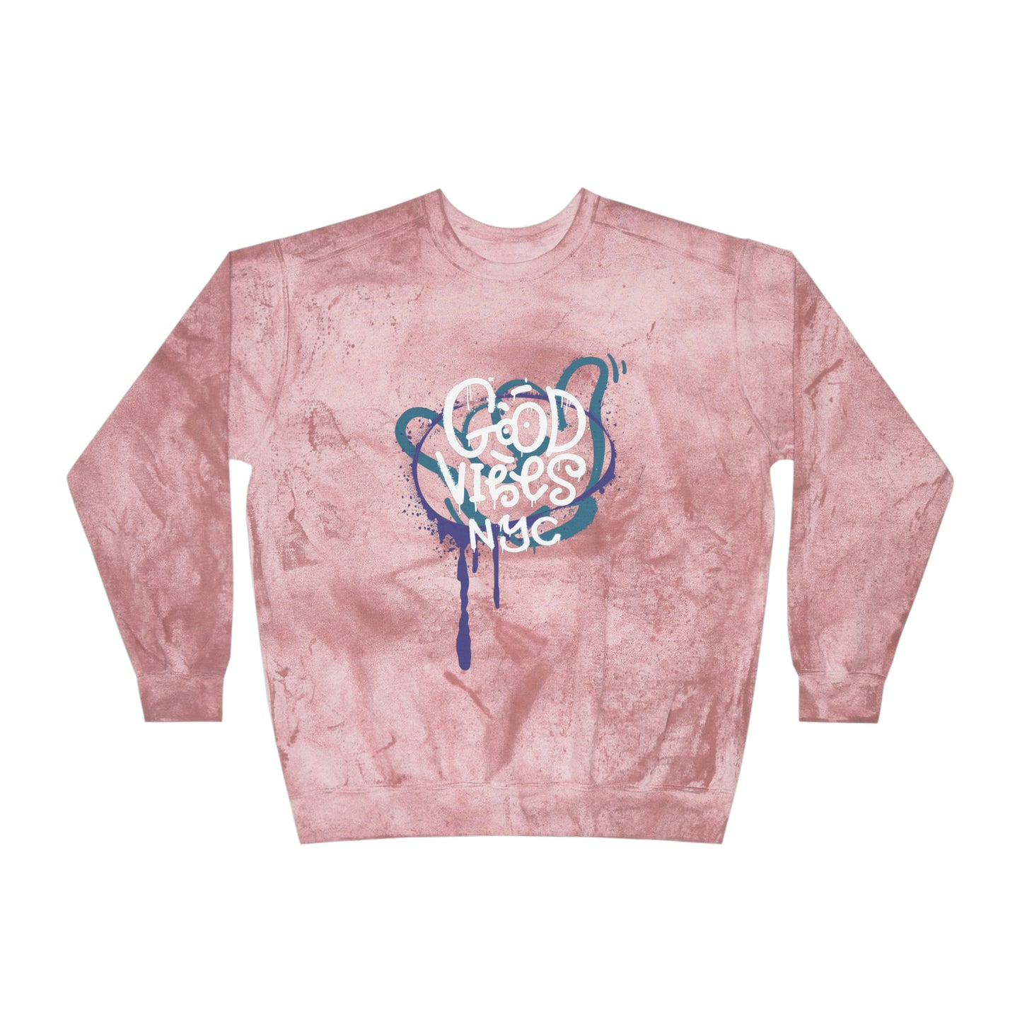 Laid-Back Lavender: 'Good Vibes' Long Sleeve Tee - Good Vibes NYC