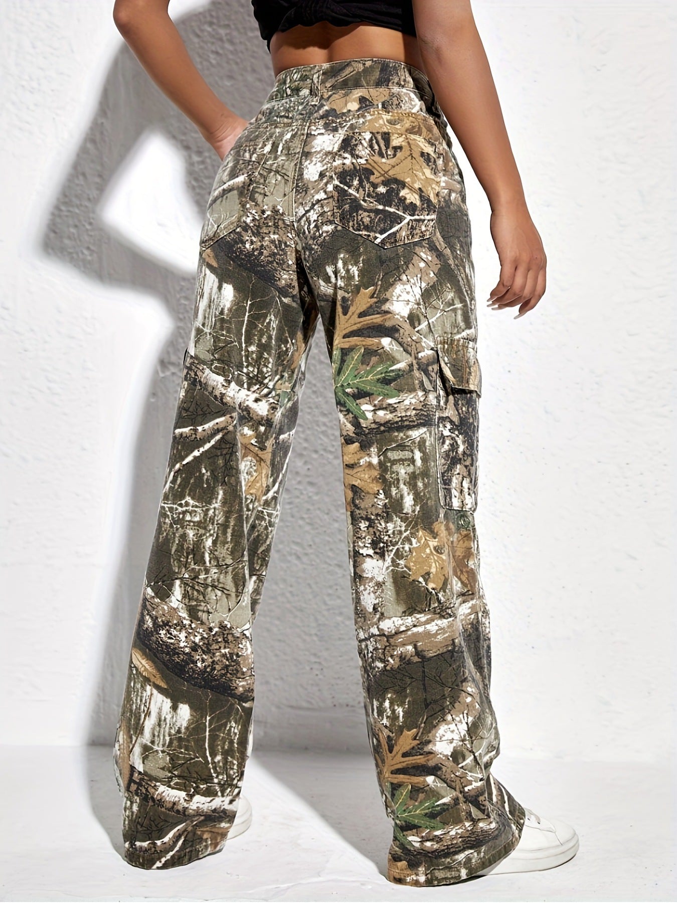 Women's CAMO Loose Denim Trousers