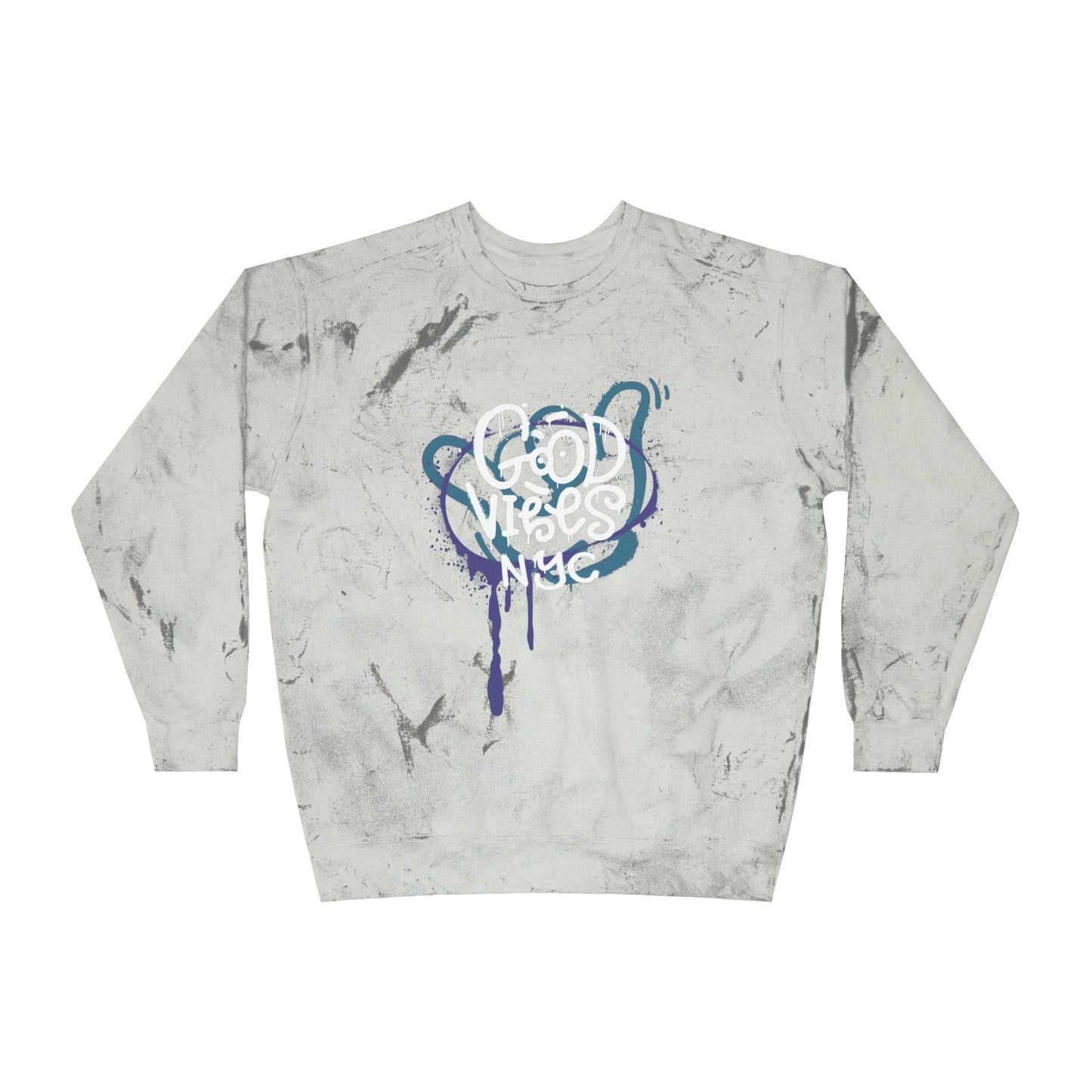Laid-Back Lavender: 'Good Vibes' Long Sleeve Tee - Good Vibes NYC