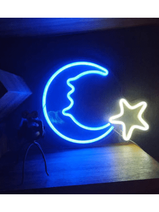 LED Neon Light, Acrylic Back Panel, Room Decoration Night Light