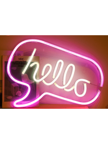 LED Neon Light, Acrylic Back Panel, Room Decoration Night Light