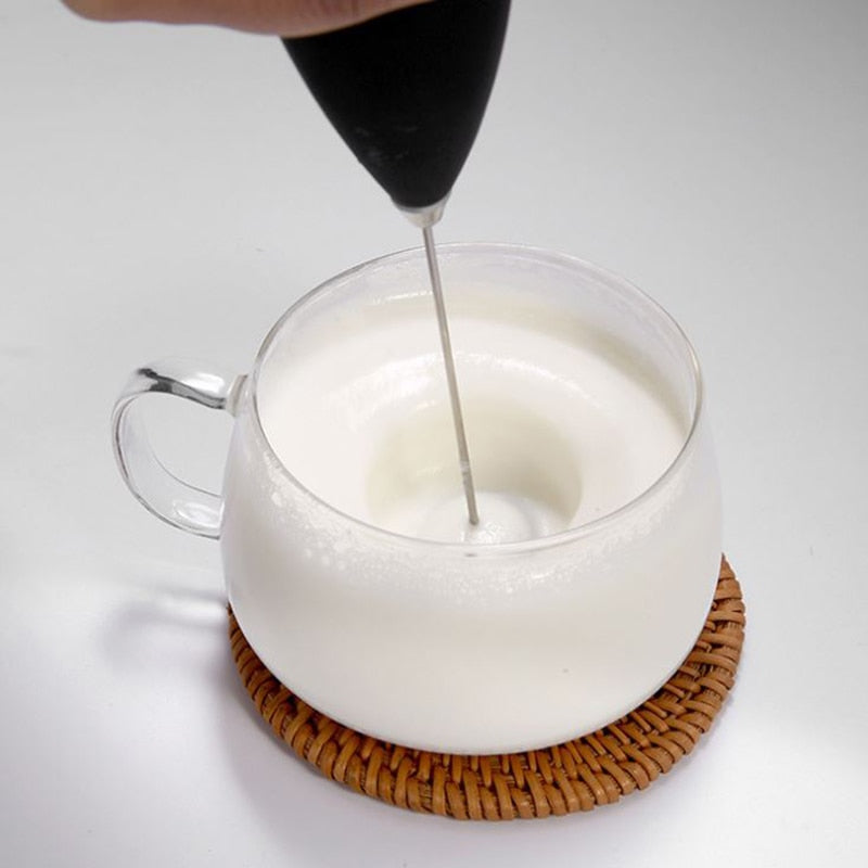 Electric Milk Frother Automatic Handheld Coffee Foam Maker Milk Cappuccino Frother Egg Beater Portable