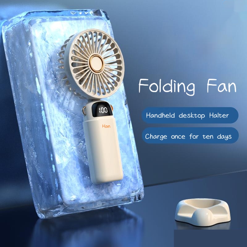 Mini Handheld Small Fan Portable Portable Silent Office Desk Student On Dormitory Charging Outdoor Hand Holding Fan Small
