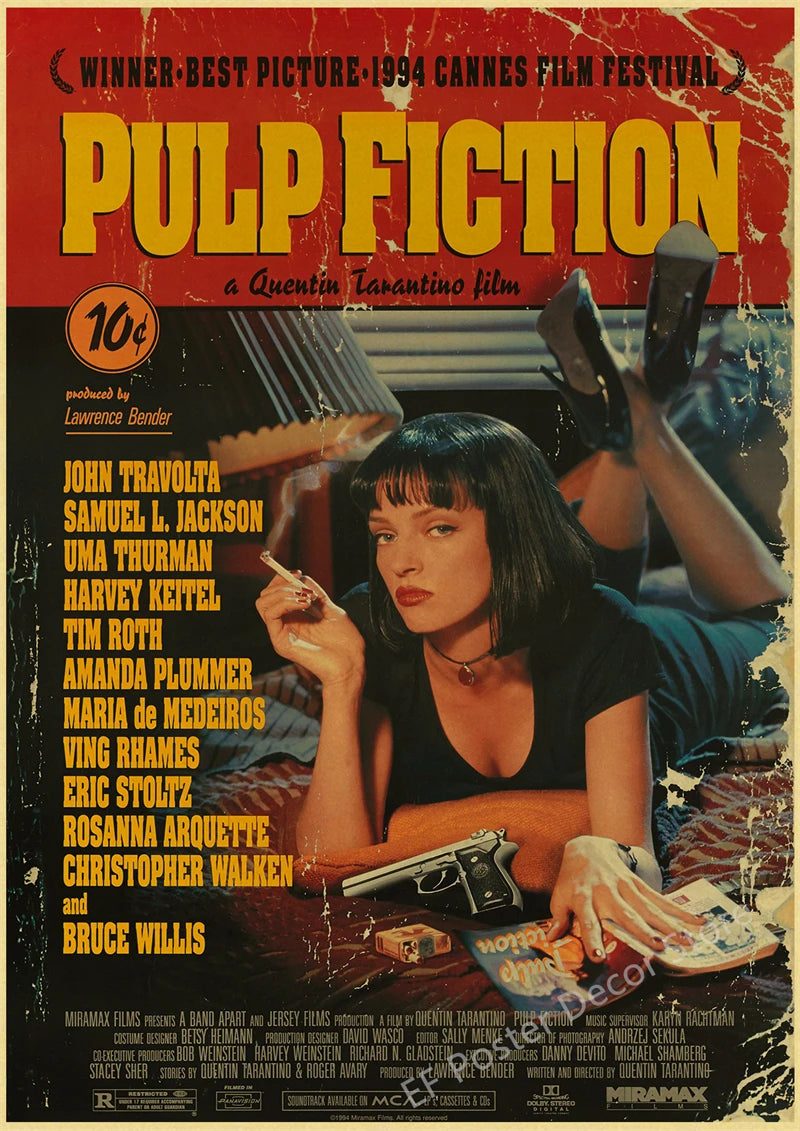 Vintage Movie Posters & TV Show Art Prints – Retro Home Decor for The Office, Friends, and Classic Films | Bar & Room Wall Art