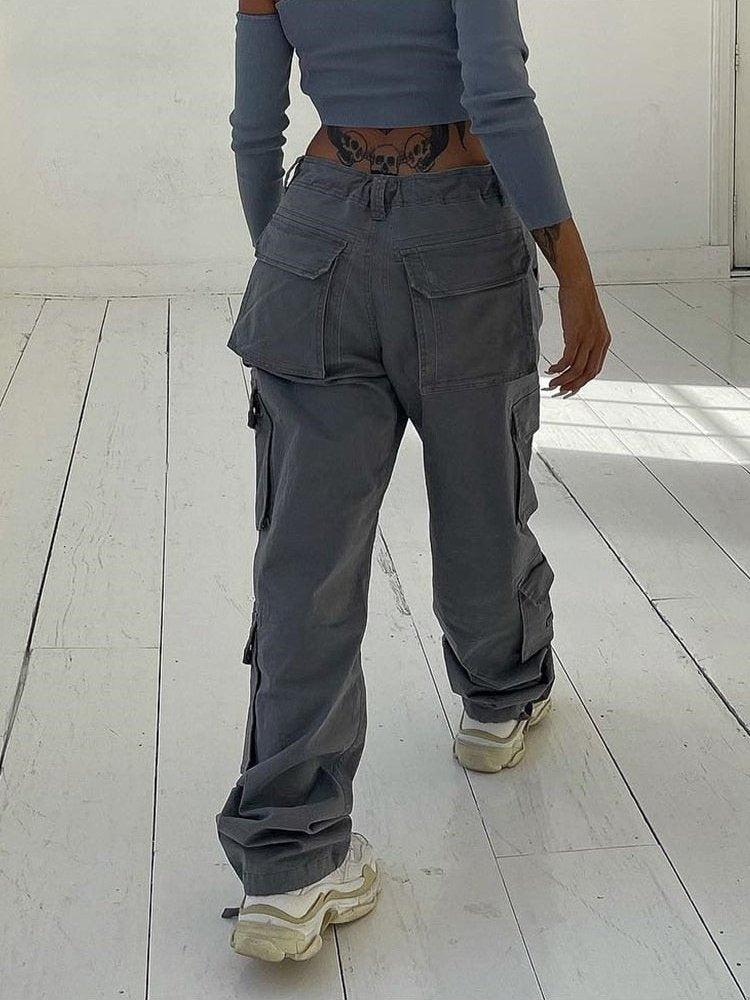 High Waist Cargo Pants