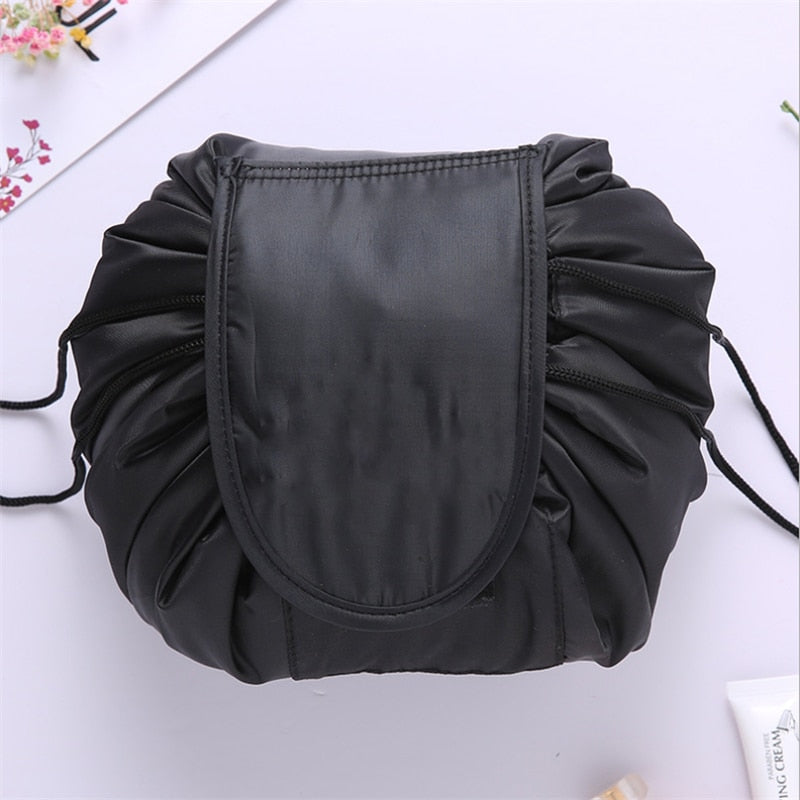 Portable Drawstring Cosmetic Bag Large Capacity Magic Makeup Pouch Travel Waterproof Toiletry Beauty Case Women Makeup Organizer