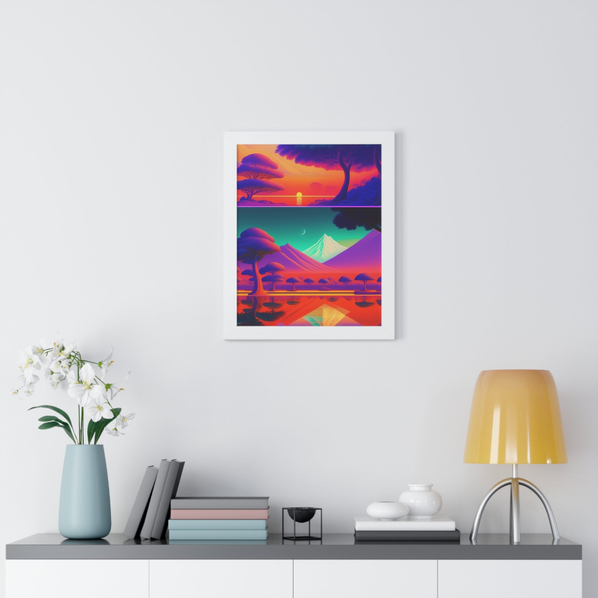 Winter deserts Framed Vertical Poster