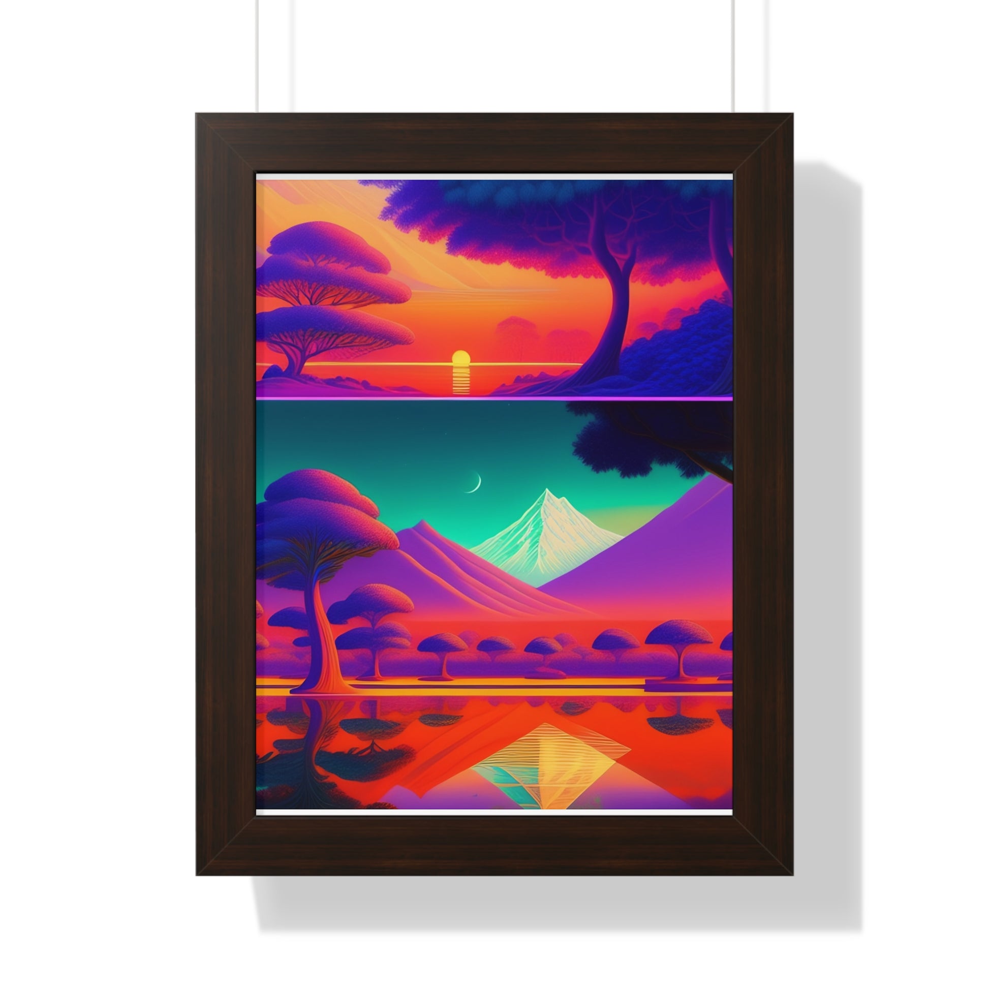 Winter deserts Framed Vertical Poster