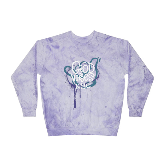 Laid-Back Lavender: 'Good Vibes' Long Sleeve Tee - Good Vibes NYC