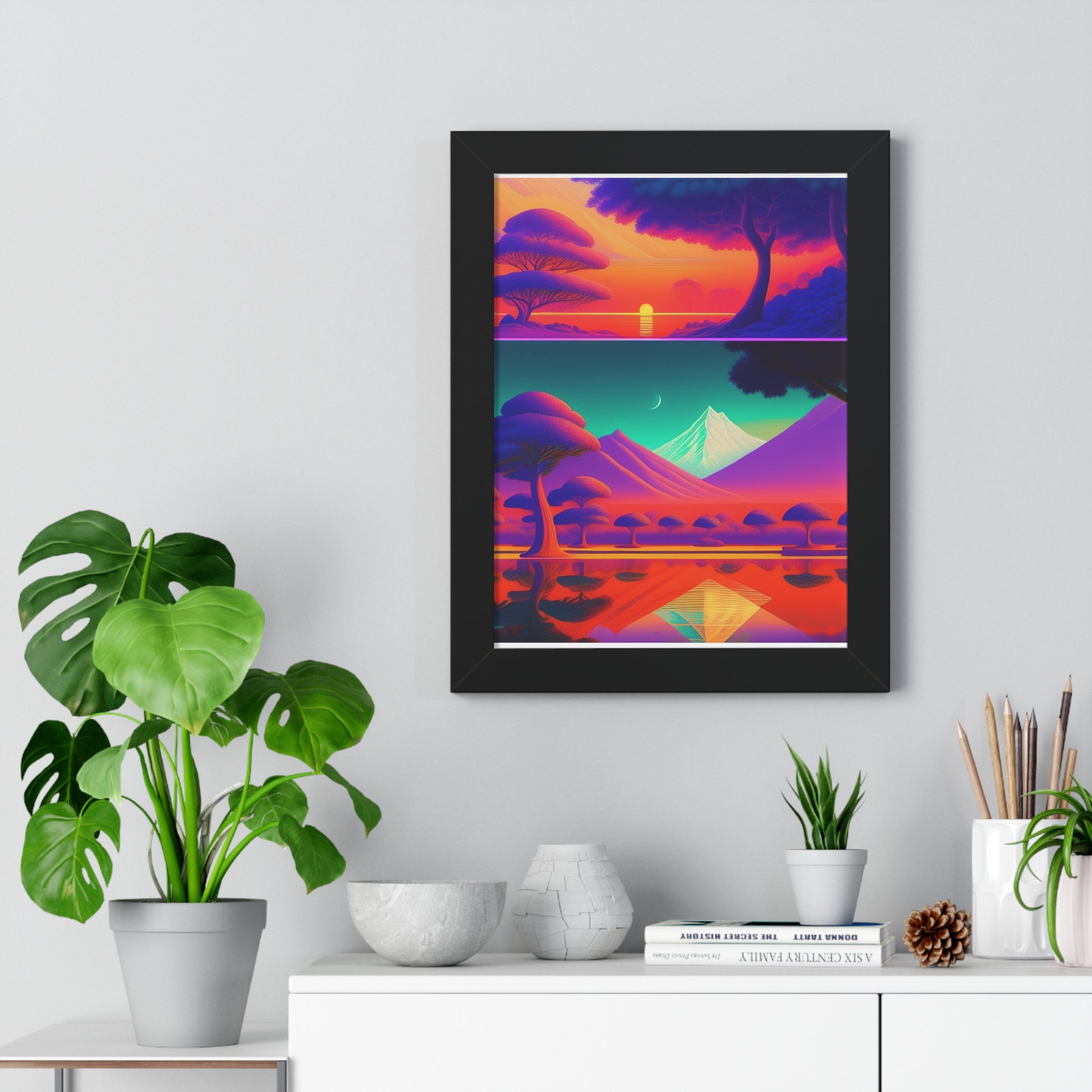 Winter deserts Framed Vertical Poster