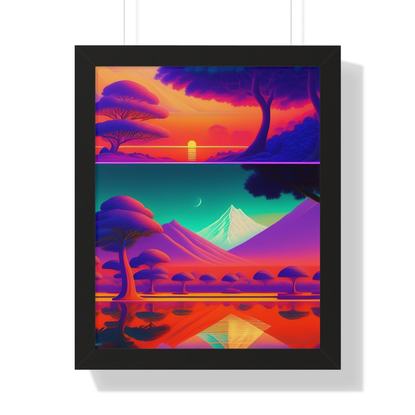 Winter deserts Framed Vertical Poster