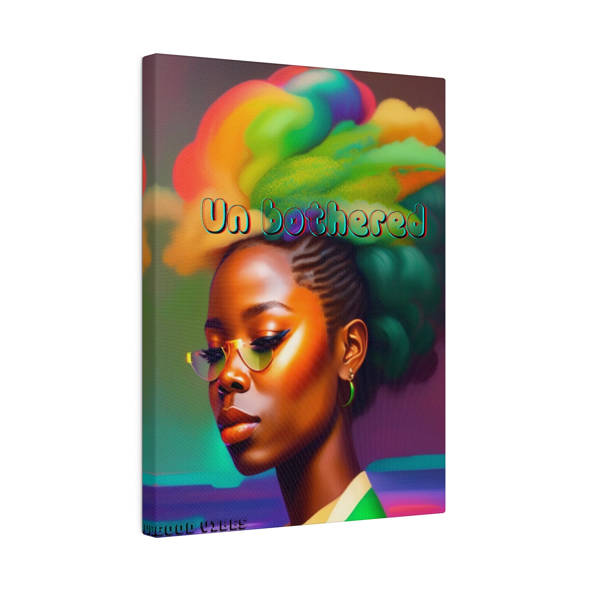 Unbothered Black Girl magic Matte Canvas, Stretched