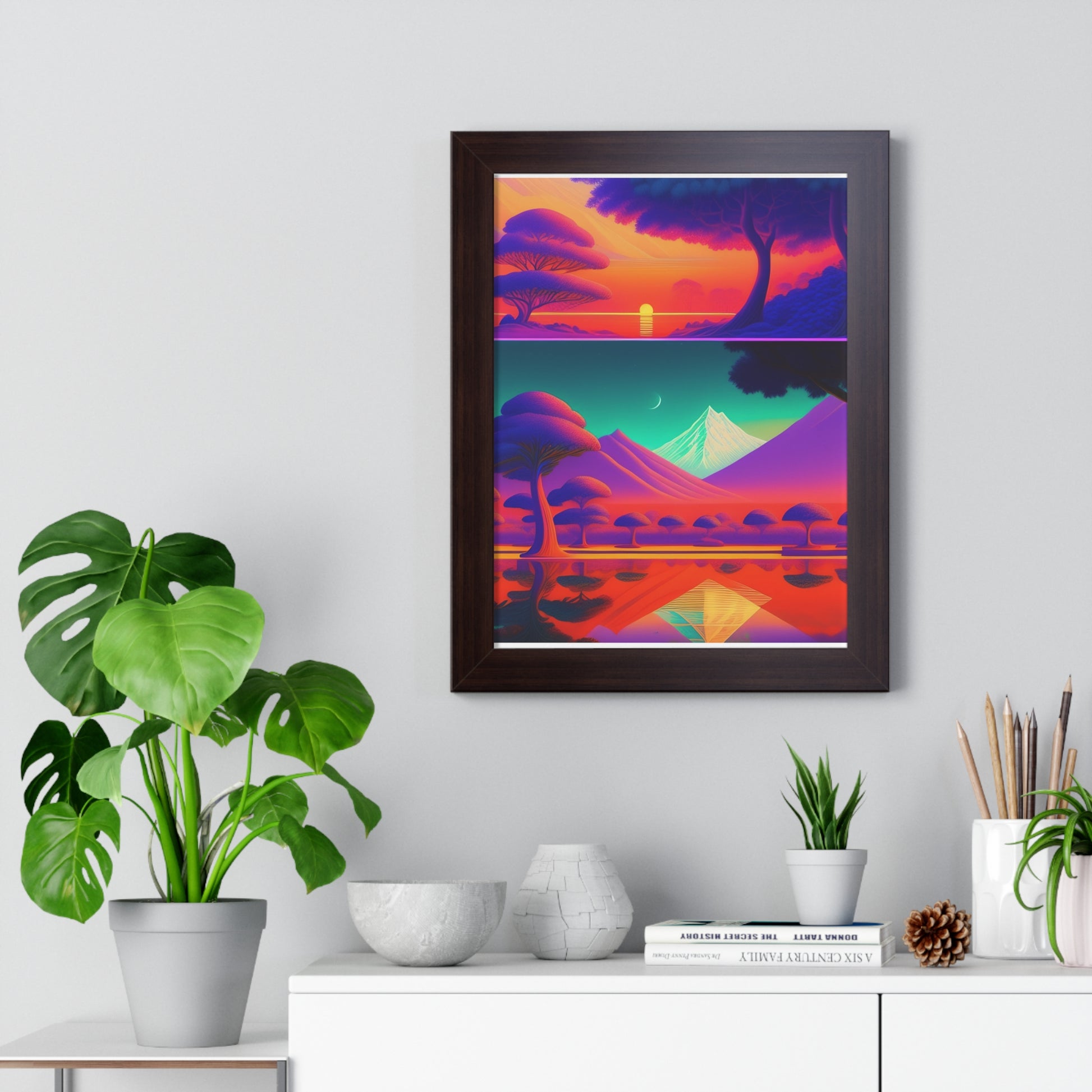 Winter deserts Framed Vertical Poster
