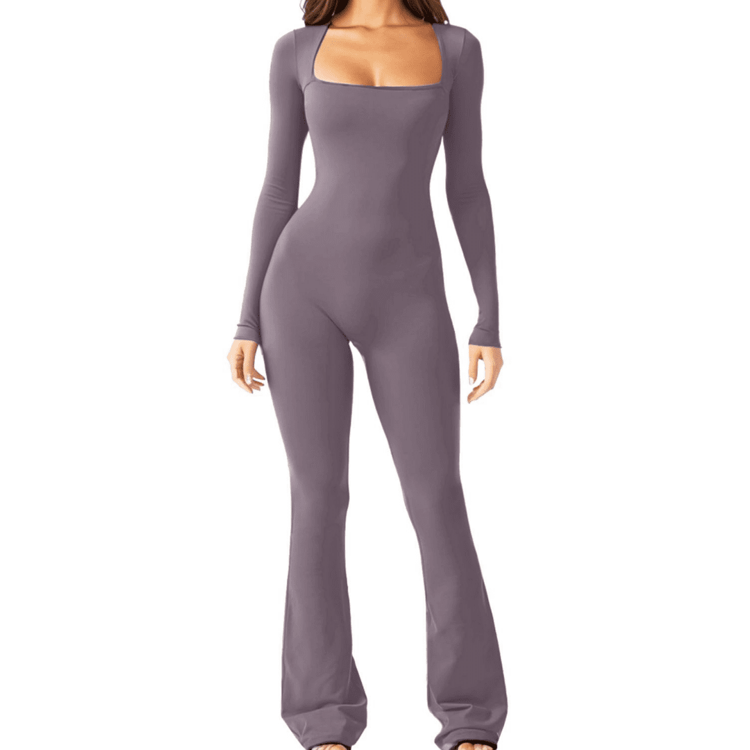 Long Sleeve Tummy Control Jumpsuit