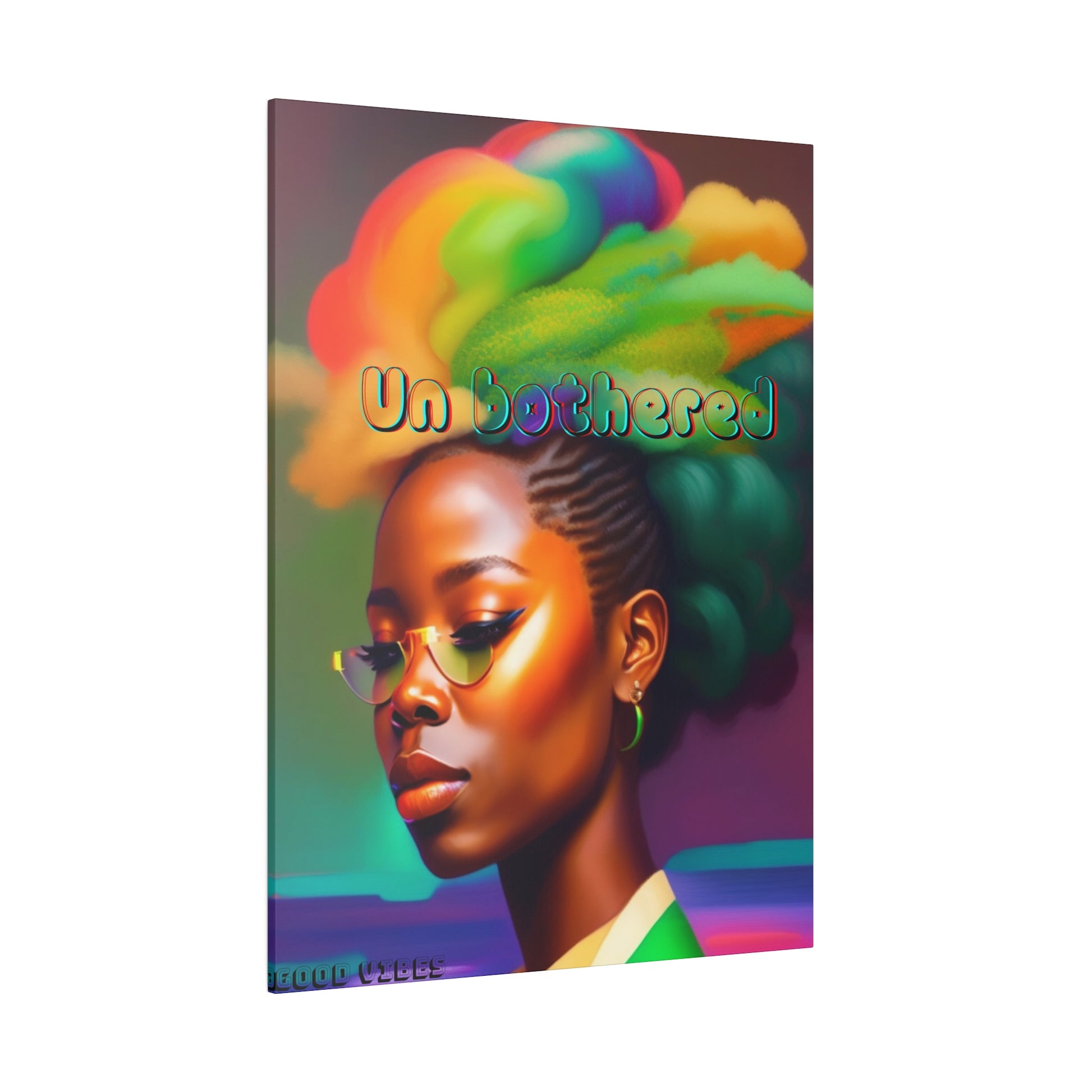 Unbothered Black Girl magic Matte Canvas, Stretched