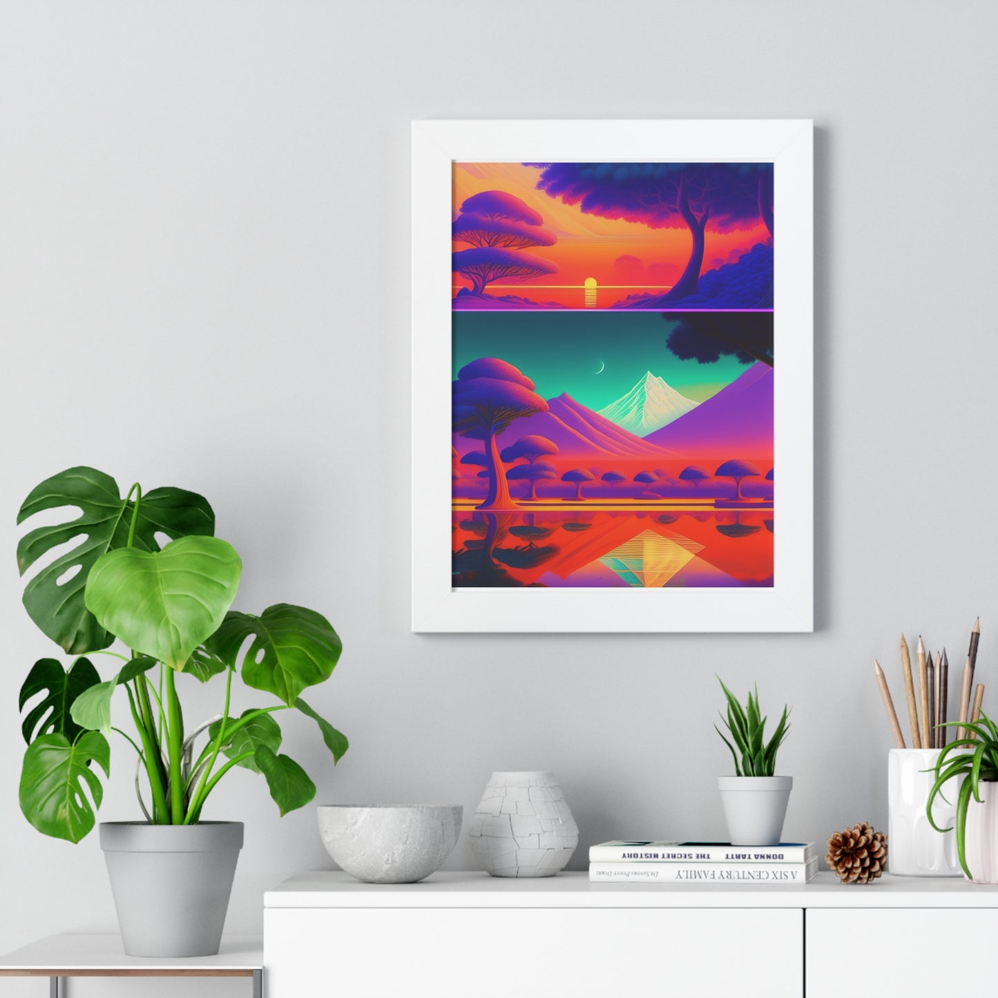 Winter deserts Framed Vertical Poster