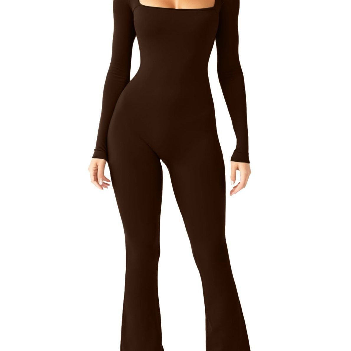 Long Sleeve Tummy Control Jumpsuit