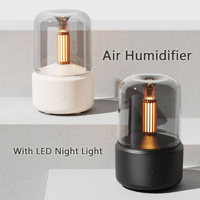 Portable 120ml USB Air Humidifier with LED Night Light