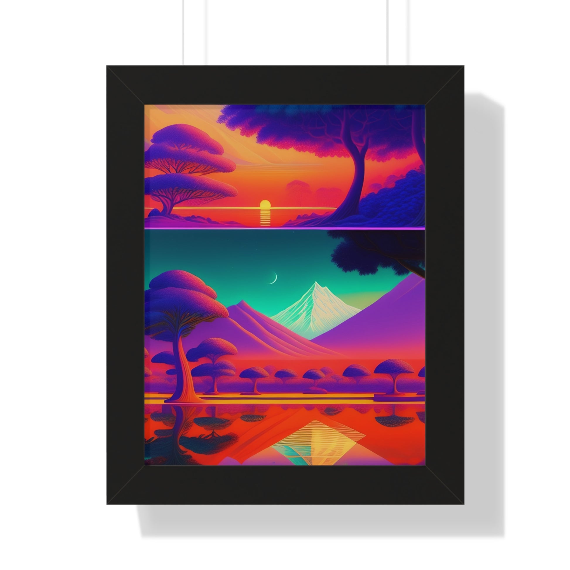Winter deserts Framed Vertical Poster