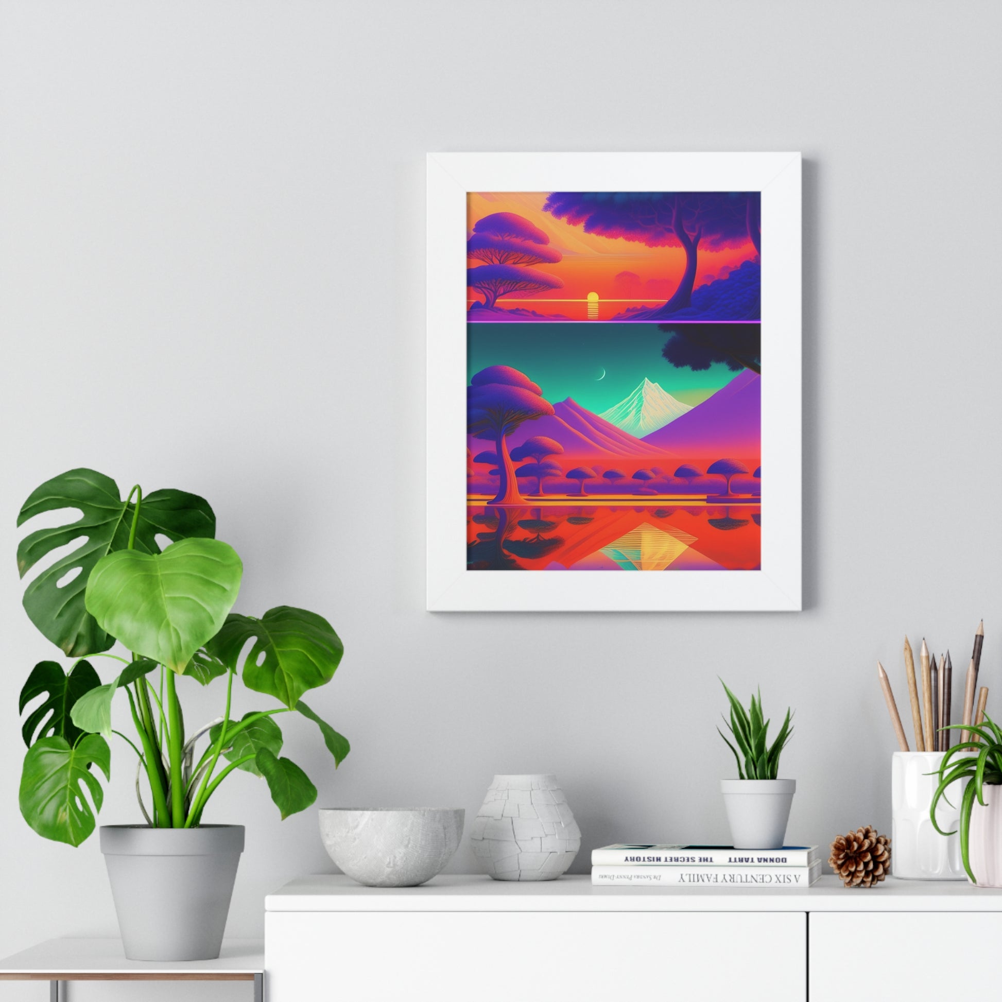 Winter deserts Framed Vertical Poster