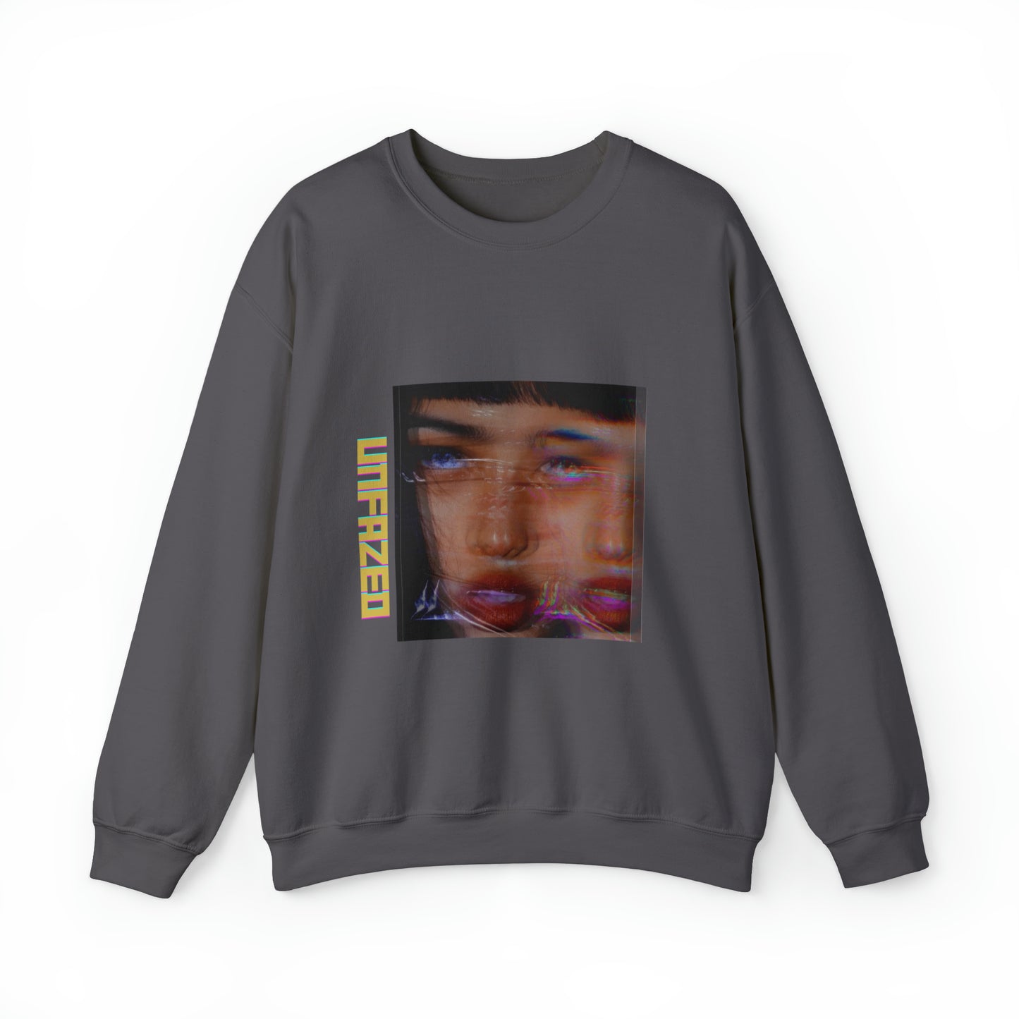 Unisex Heavy Blend™ Unfazed' Holographic Portrait Sweatshirt