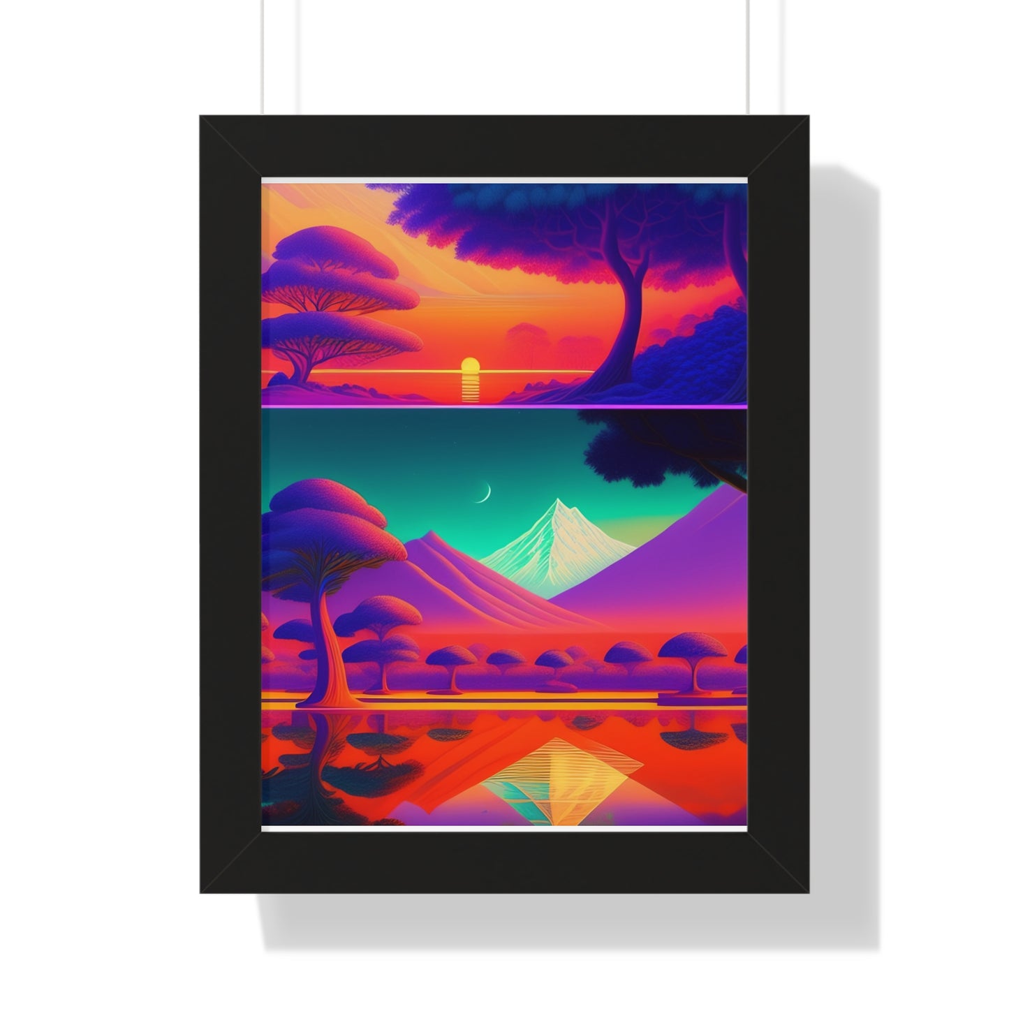 Winter deserts Framed Vertical Poster