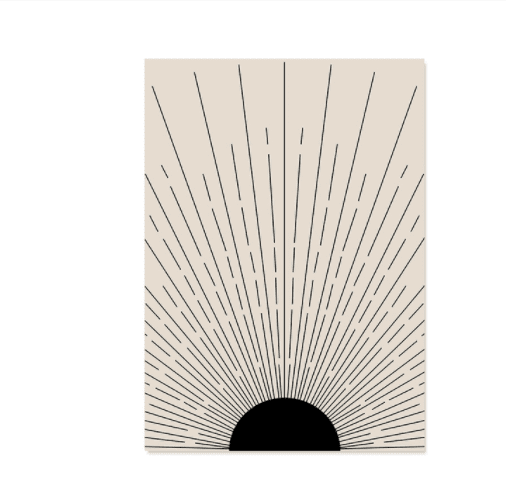 Boho Abstract Lines Canvas Home Decor