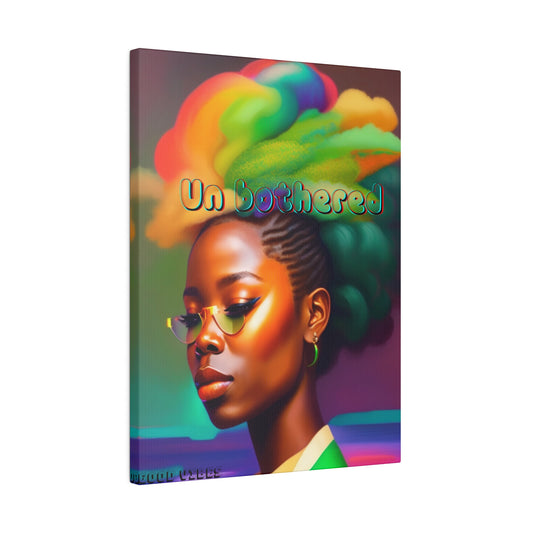 Unbothered Black Girl magic Matte Canvas, Stretched