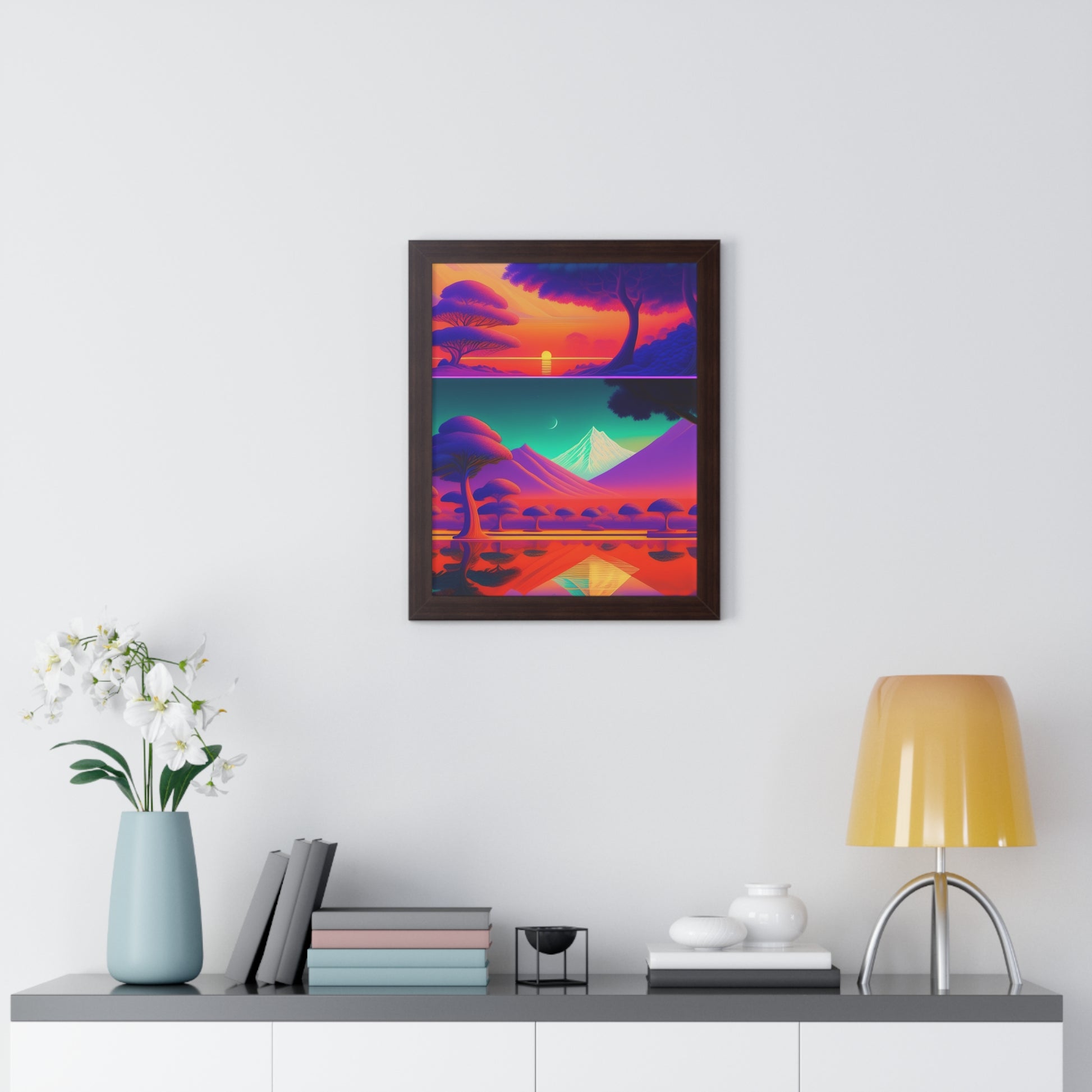 Winter deserts Framed Vertical Poster