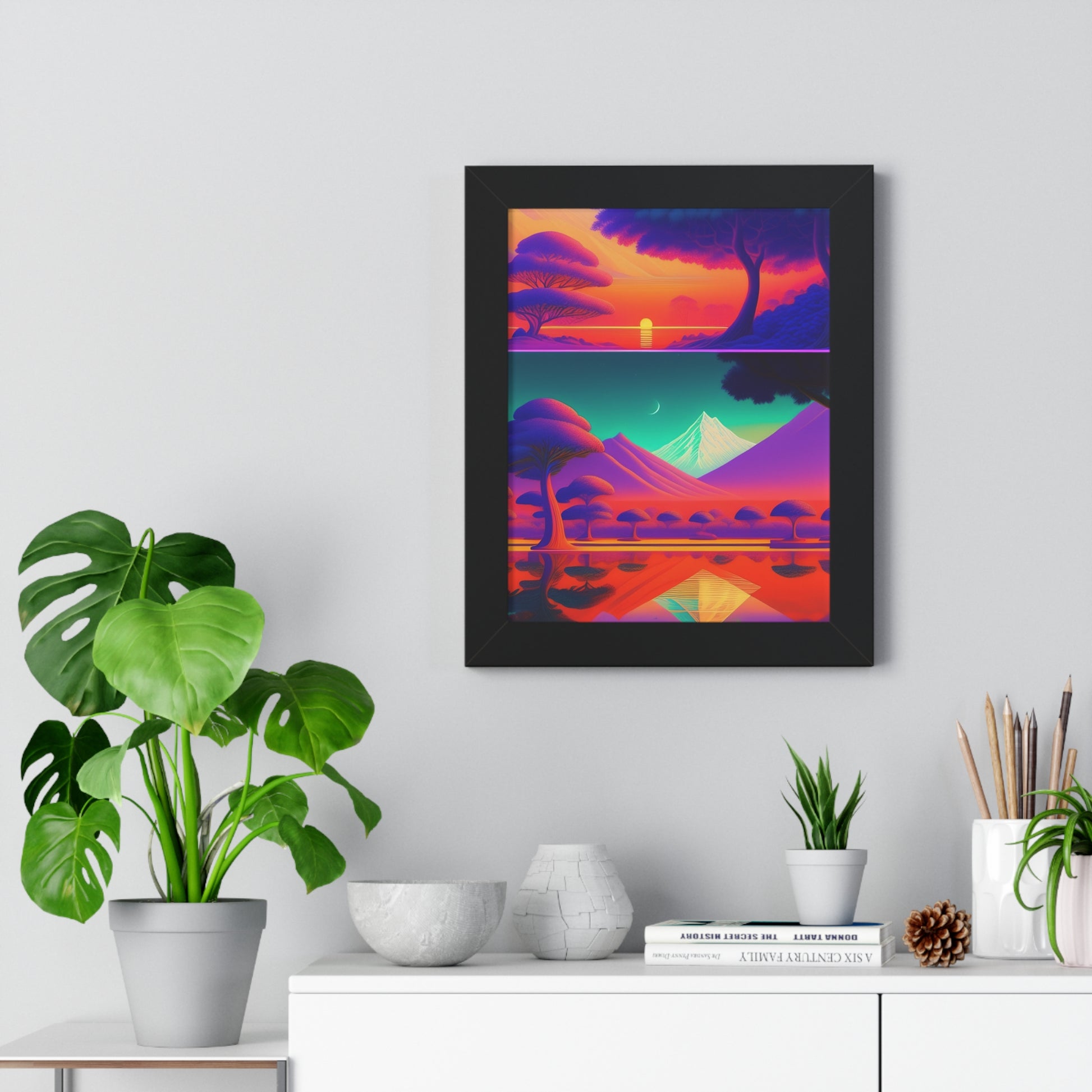 Winter deserts Framed Vertical Poster