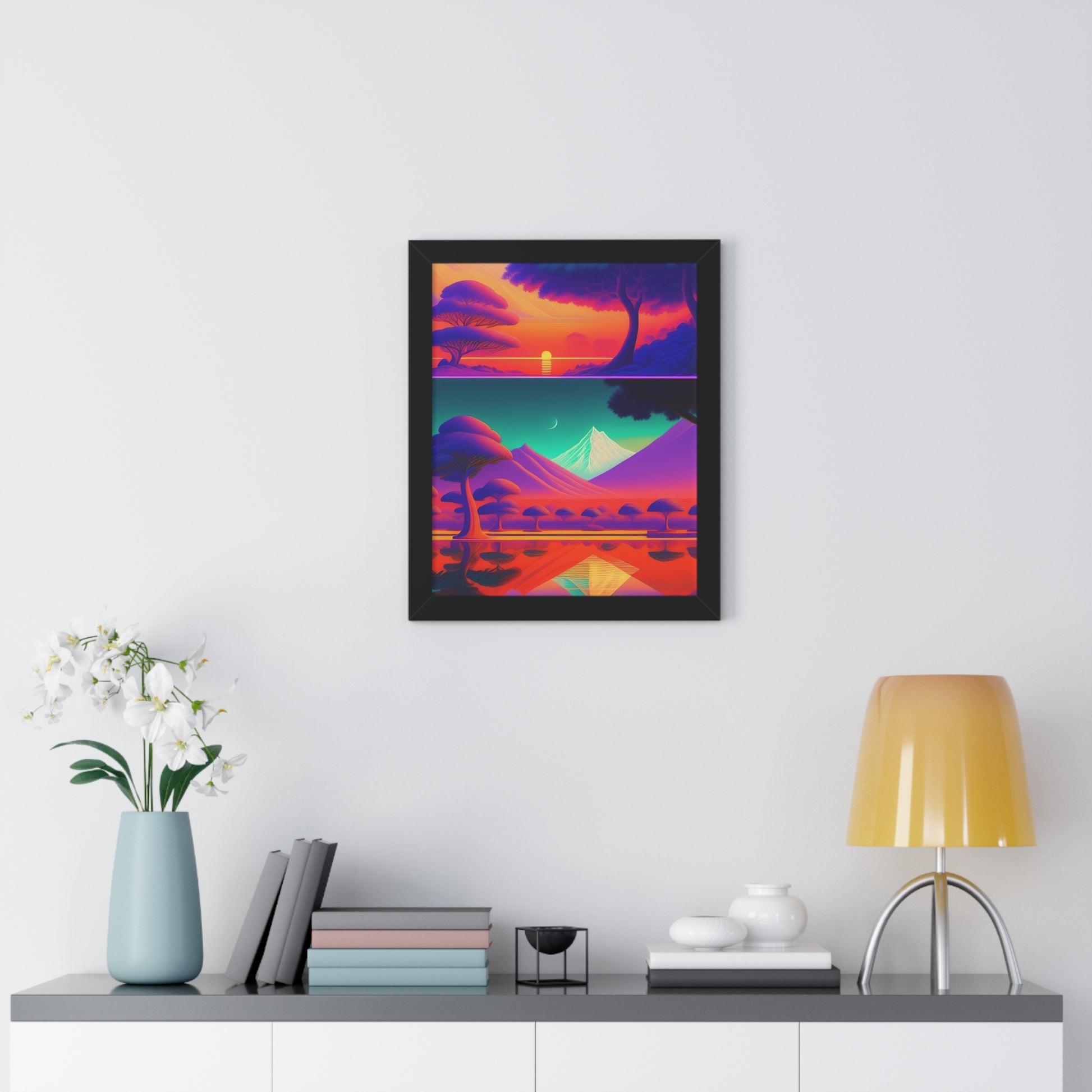 Winter deserts Framed Vertical Poster