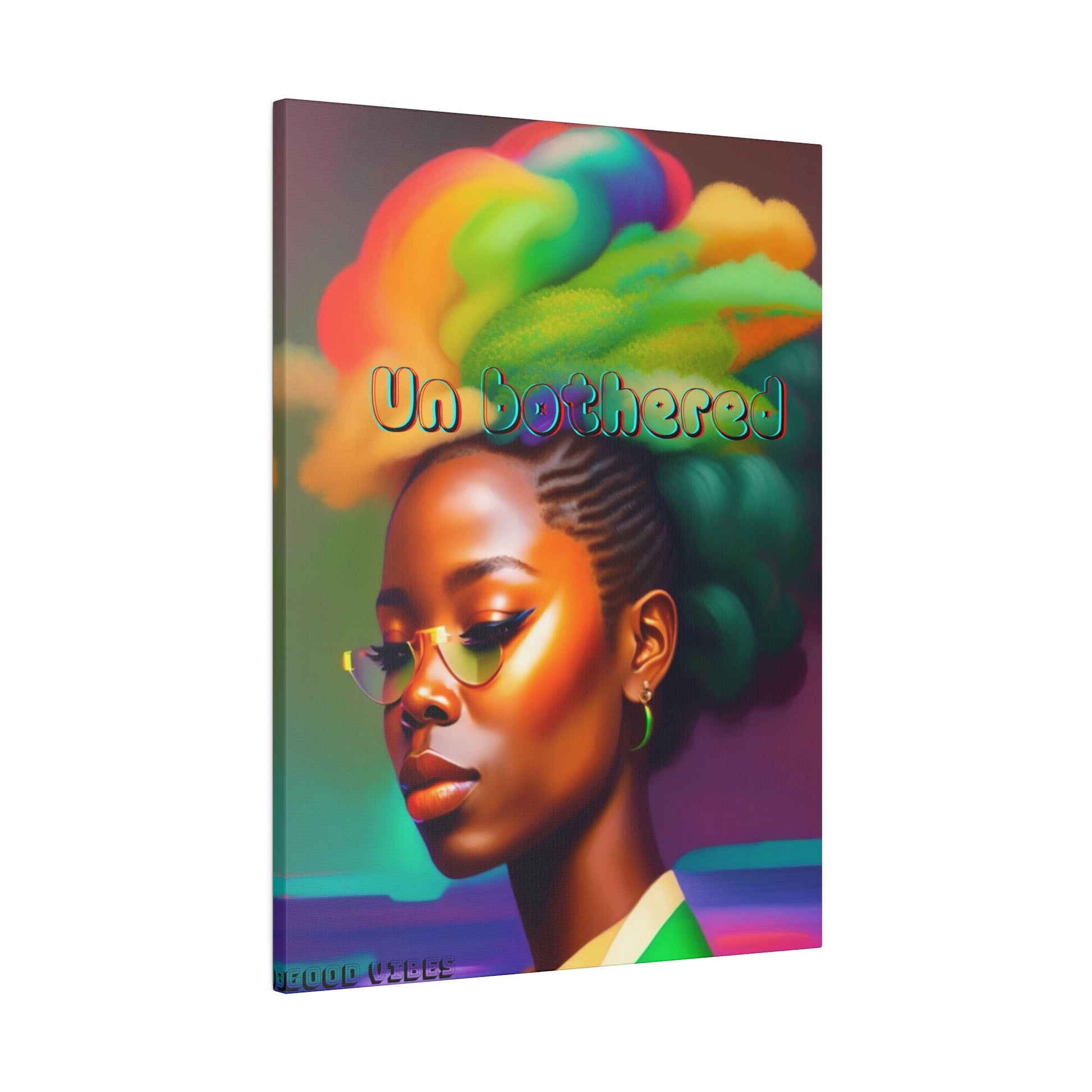 Unbothered Black Girl magic Matte Canvas, Stretched