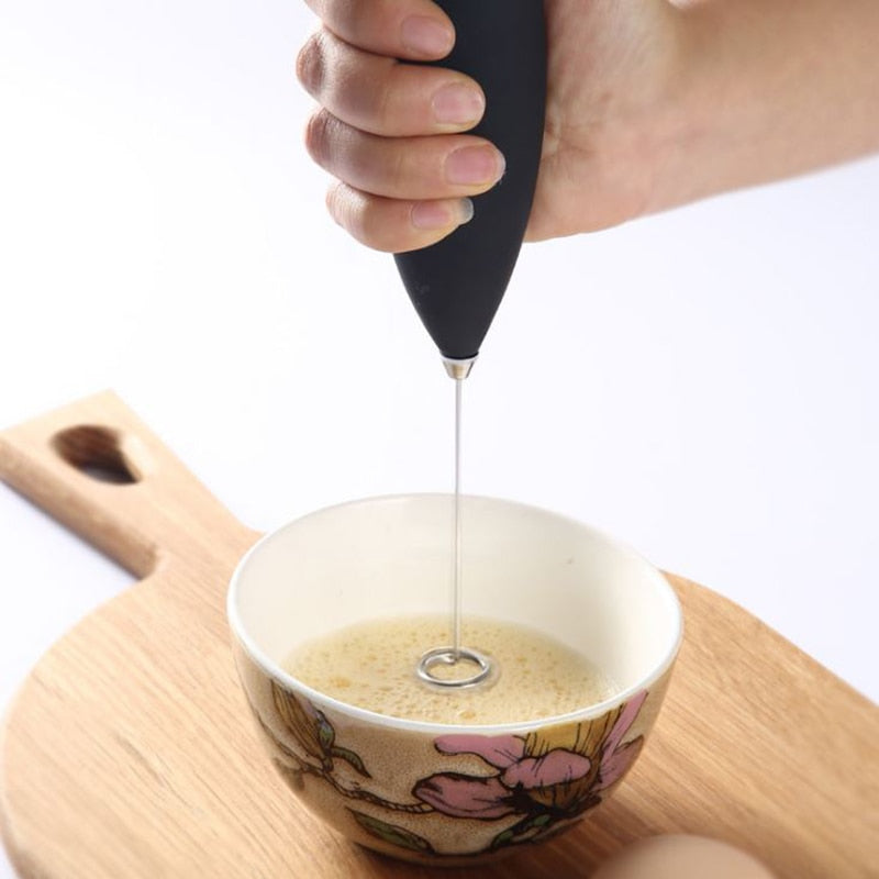 Electric Milk Frother Automatic Handheld Coffee Foam Maker Milk Cappuccino Frother Egg Beater Portable