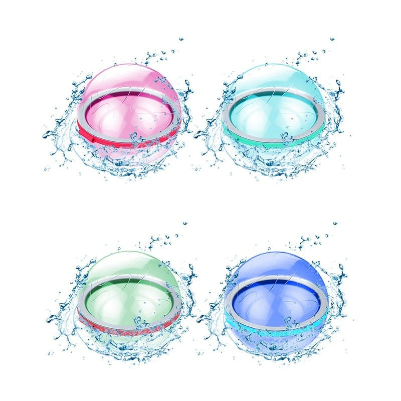 Reusable Water Bomb Splash Balls: Fun Water Balloons for Pool Play and Beach Games - Perfect Pool Party Favors for Kids Water Fight Games