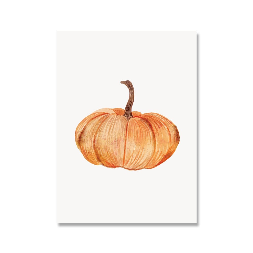 Fall Autumn Canvas Painting Hello Pumpkin Quote/Wall Pictures for Home Decor