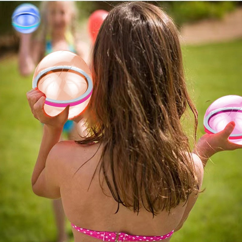Reusable Water Bomb Splash Balls: Fun Water Balloons for Pool Play and Beach Games - Perfect Pool Party Favors for Kids Water Fight Games