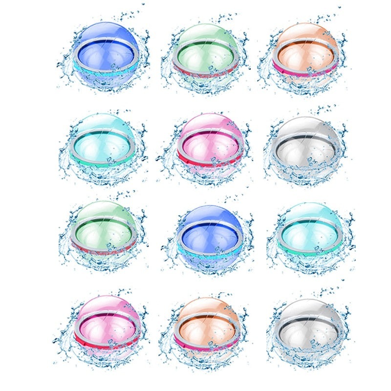 Reusable Water Bomb Splash Balls: Fun Water Balloons for Pool Play and Beach Games - Perfect Pool Party Favors for Kids Water Fight Games