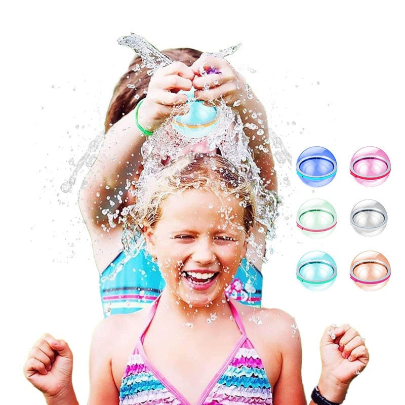 Reusable Water Bomb Splash Balls: Fun Water Balloons for Pool Play and Beach Games - Perfect Pool Party Favors for Kids Water Fight Games