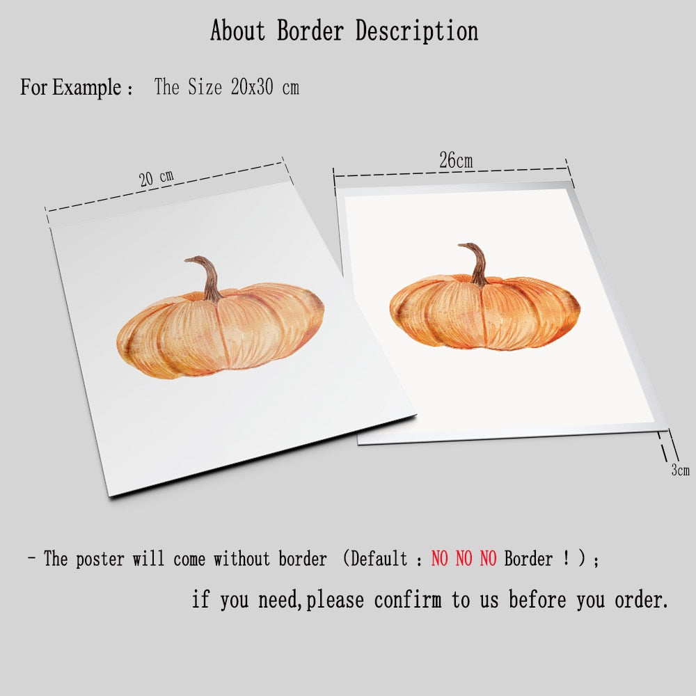Fall Autumn Canvas Painting Hello Pumpkin Quote/Wall Pictures for Home Decor