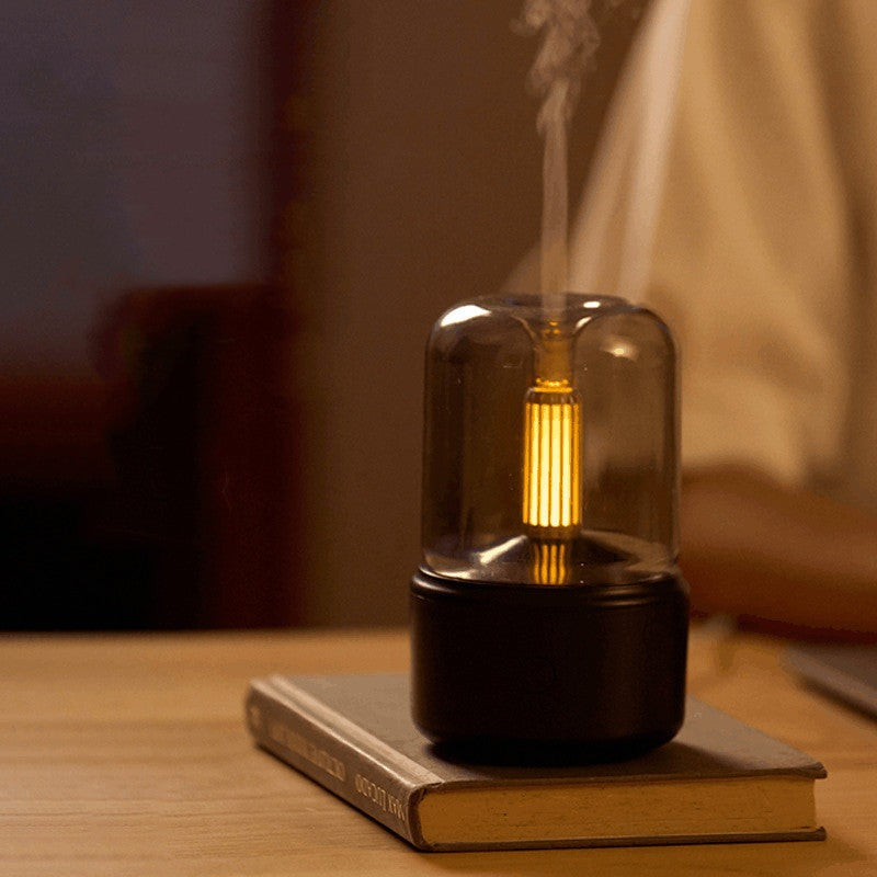 Portable 120ml USB Air Humidifier with LED Night Light