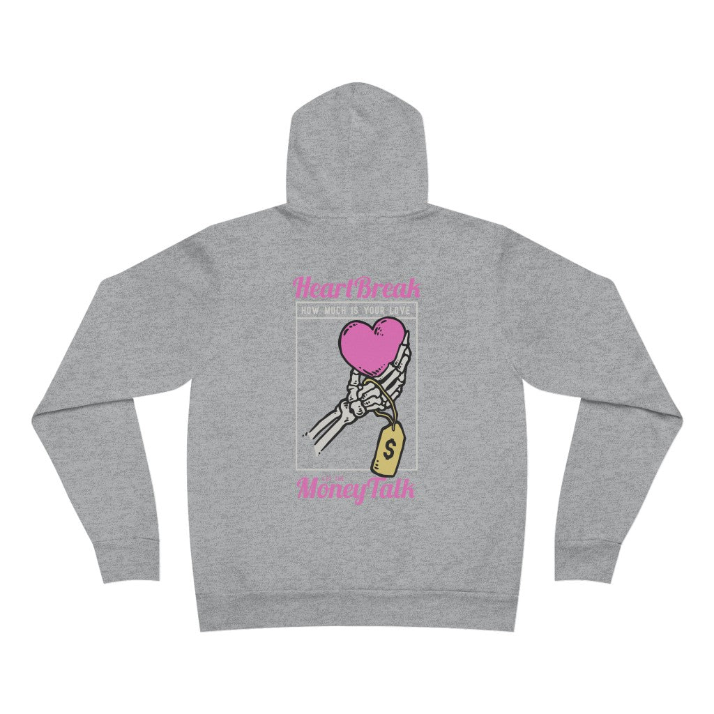 Heart break money talk Comfort Hoodie