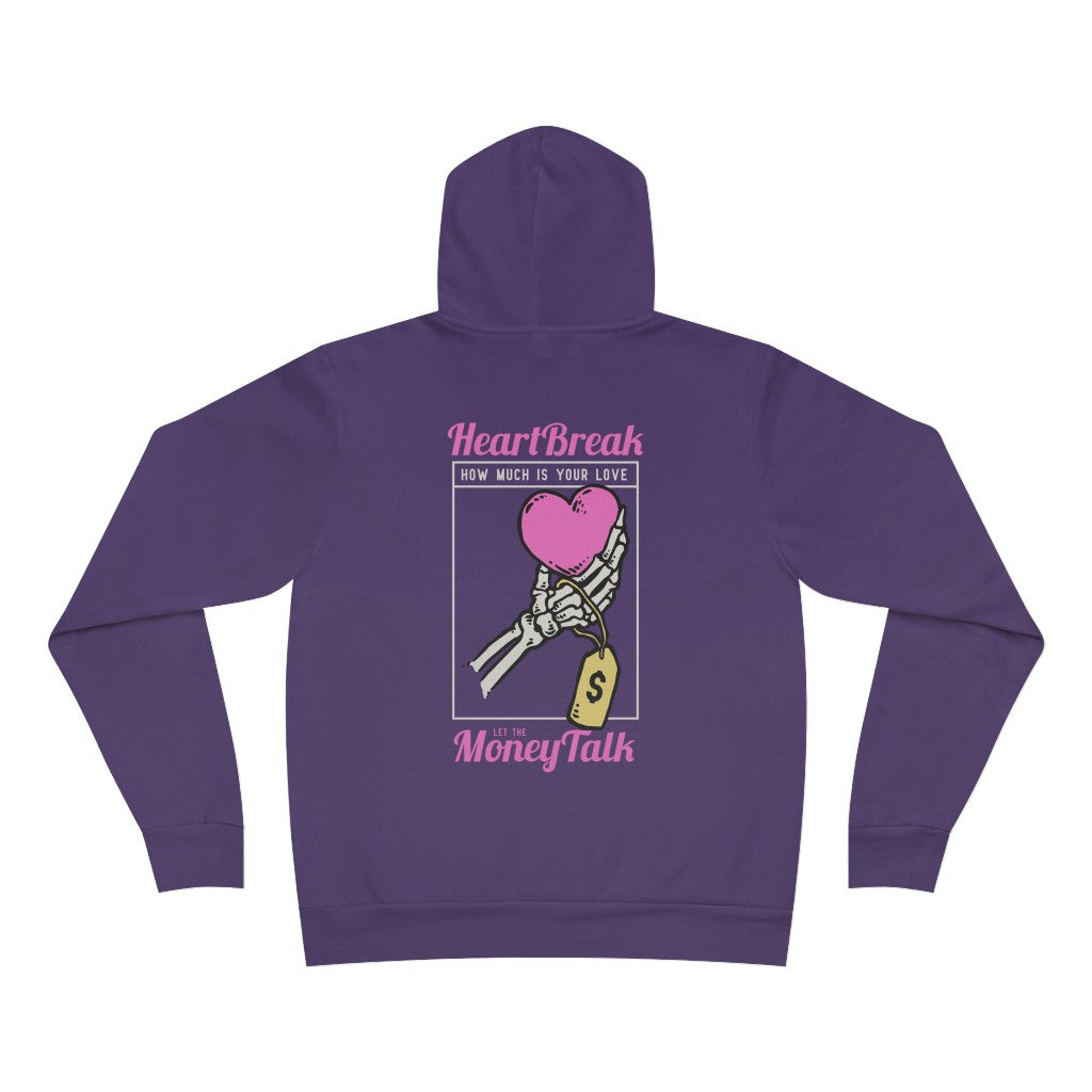 Heart break money talk Comfort Hoodie