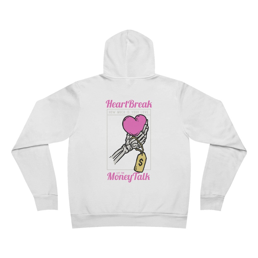 Heart break money talk Comfort Hoodie