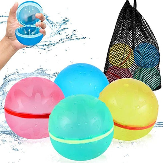 Reusable Water Bomb Splash Balls: Fun Water Balloons for Pool Play and Beach Games - Perfect Pool Party Favors for Kids Water Fight Games