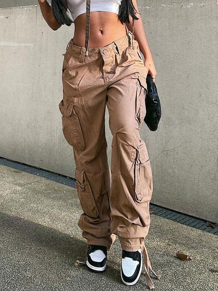 High Waist Cargo Pants