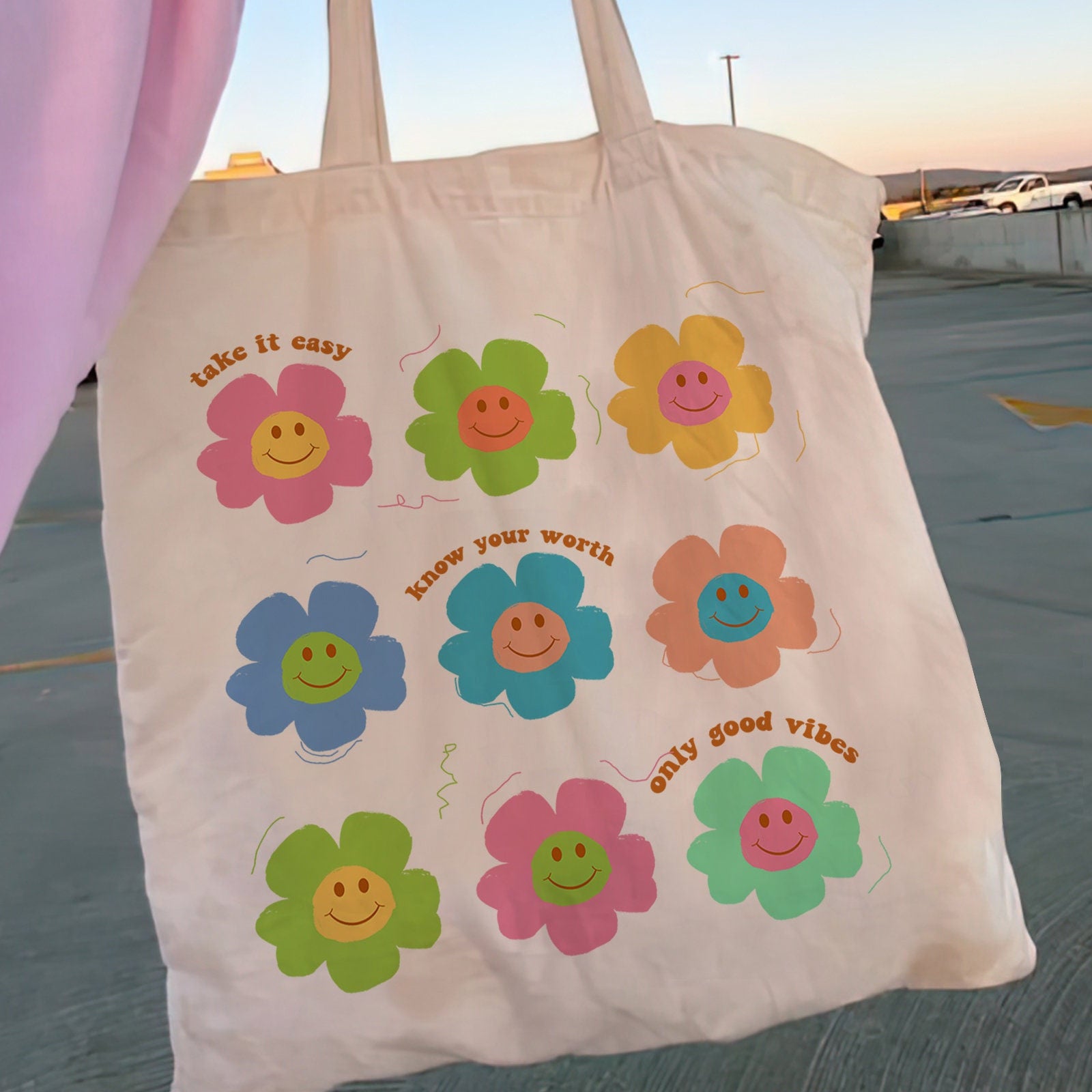 Aesthetic Canvas Shopper Tote bag